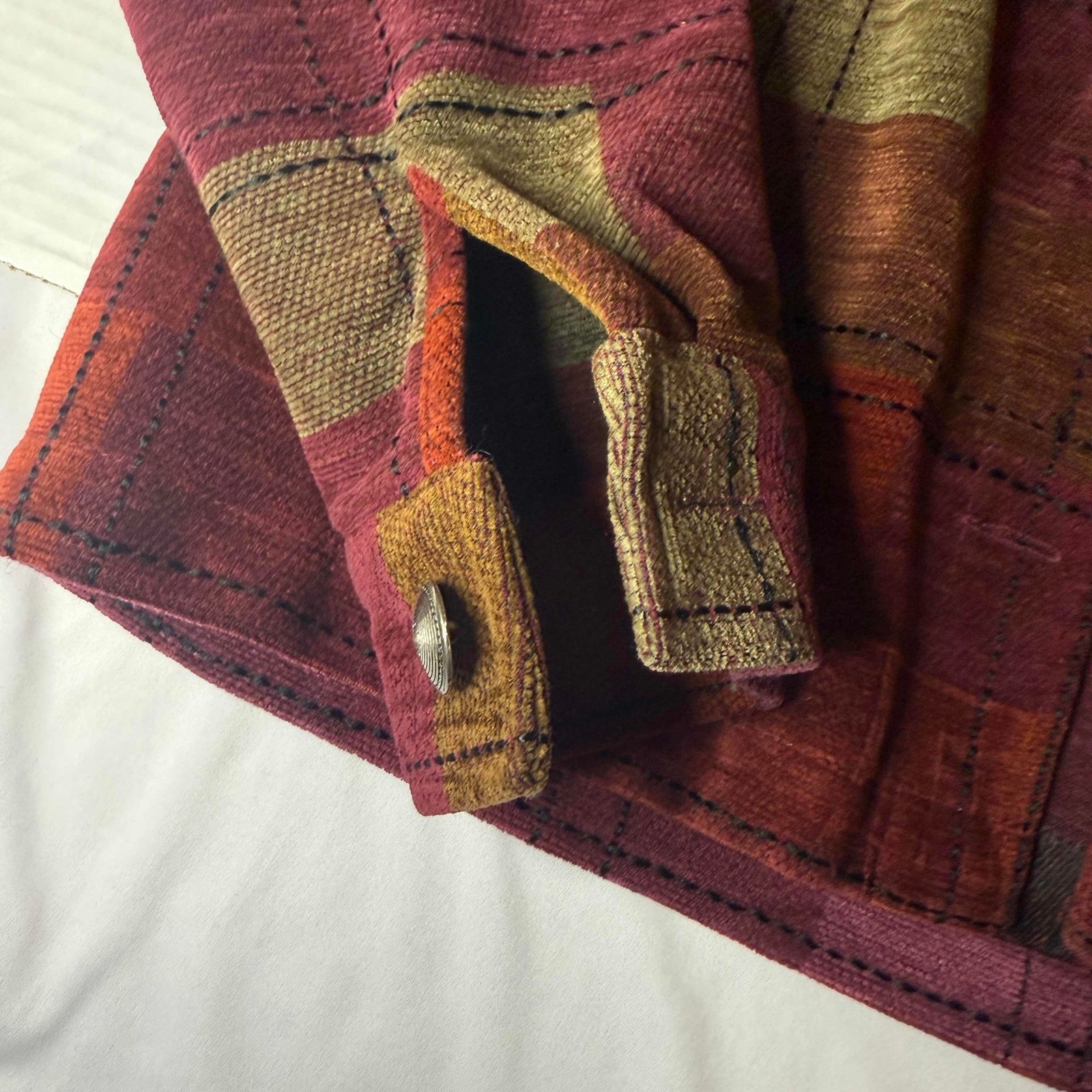 Vintage Christopher & Banks Patchwork Jacket Card… - image 5