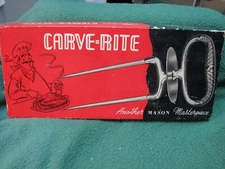 Vintage  Mason Carve-Rite  901 C Holding Fork For Carving Mead W/ ORIGINAL Box