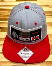 Nintendo Entertainment System NES Cap Mens One Size Gray Red Adjustable Snapback