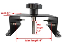 1 pc Screen Printing Pallet Bracket Removable Pallet Tool with Screws Black