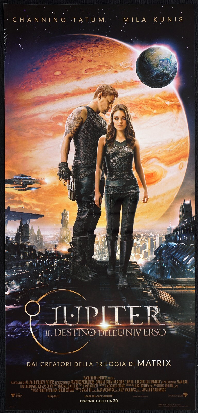 Locandina originale film Jupiter - Il destino dell'universo (2015) - Regia di Lana Wachowski, Lilly Wachowski
