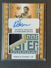 DONALD CHANEY JR 2020 Leaf Metal All American Bowl PATCH /12 AUTO CHARLOTTE
