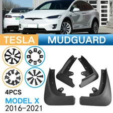 4PCS Mud Flaps Splash Guards Mudguards Mudflaps for Tesla Model X 2016-2021