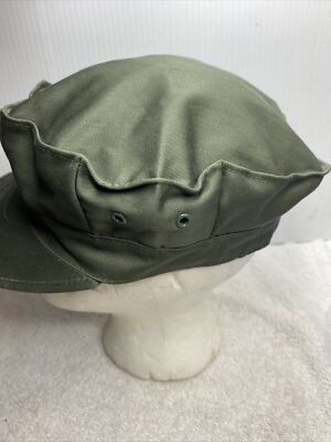 MARINE CORPS MILITARY UTILITY CAP OLIVE GREEN 8 POINT SIZE 7 1/2