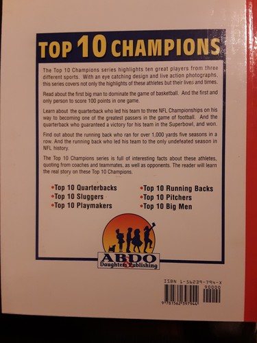 Top 10 Champions TOP 10 BIG MEN by Chris W. Sehnert BRAND NEW (Hard Back 1997) - Picture 2 of 12