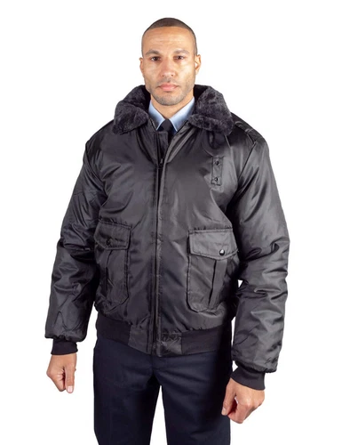 First Class Men's Watch-Guard Bomber Jacket (Black) - product listing photo