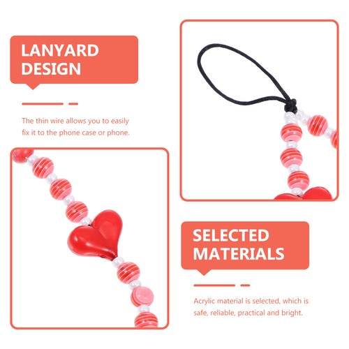 Decorative Phone Lanyard Beaded Phone Lanyard Beaded Phone Wrist Strap - 第 4/12 張圖片