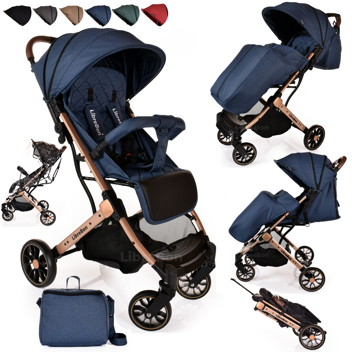 New Baby Stroller Pram Foldable Lightweight Travel Buggy For All