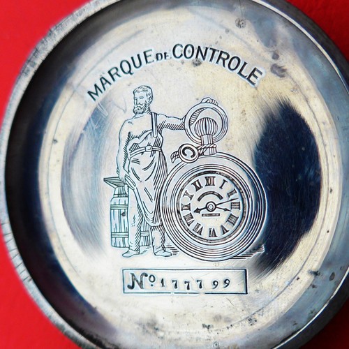 F.-E. ROSKOPF HERREN TASCHENUHR, spez. Roskopf-Technik-gute Funktion-ca. 1905 - Bild 4 von 7