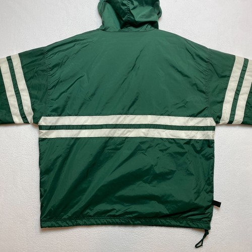 University Of Ohio Windbreaker Jacket Men's XL Green Full Zip Hooded Lined - Picture 9 of 12