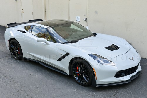 For 14-19 Corvette C7 Z06 Front Lip Side Winglets Rocker Panel & Rear Spoiler - Bild 2 von 12