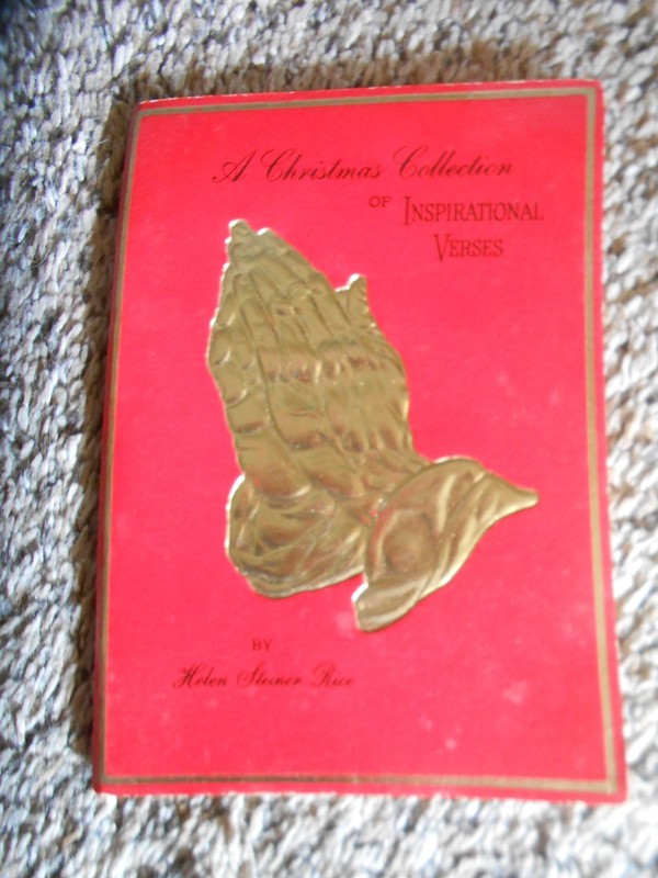 VINTAGE "A CHRISTMAS COLLECTION OF INSPIRATIONAL VERSES" BOOK 1962