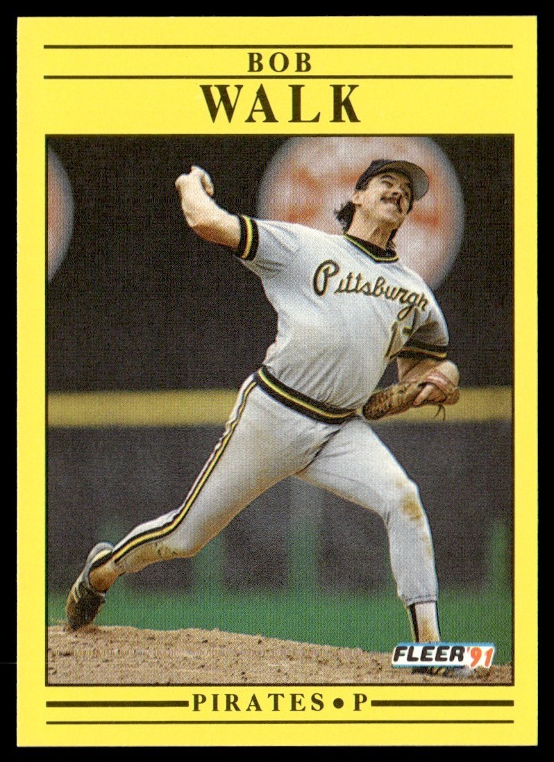 1991 Fleer Bob Walk Pittsburgh Pirates #54