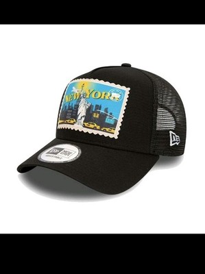New Era Cap Men's USA New York City Postcard Stamp Snapback Trucker Hat