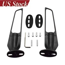 CNC For Kawasaki Ninja 650 400 & ZX10R Suzuki GSXR 600 750 Stealth Wing Mirrors