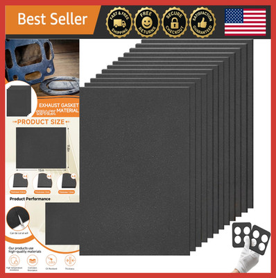 12 Pcs High Temp Gasket Material Sheets for DIY Gasoline Diesel Sealing