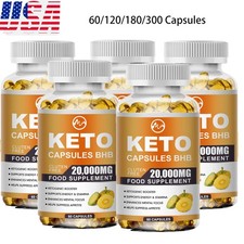 2-300Capsules Keto BHB Ketone Fat Burner for Weight Loss Diet Capsule Ketosis