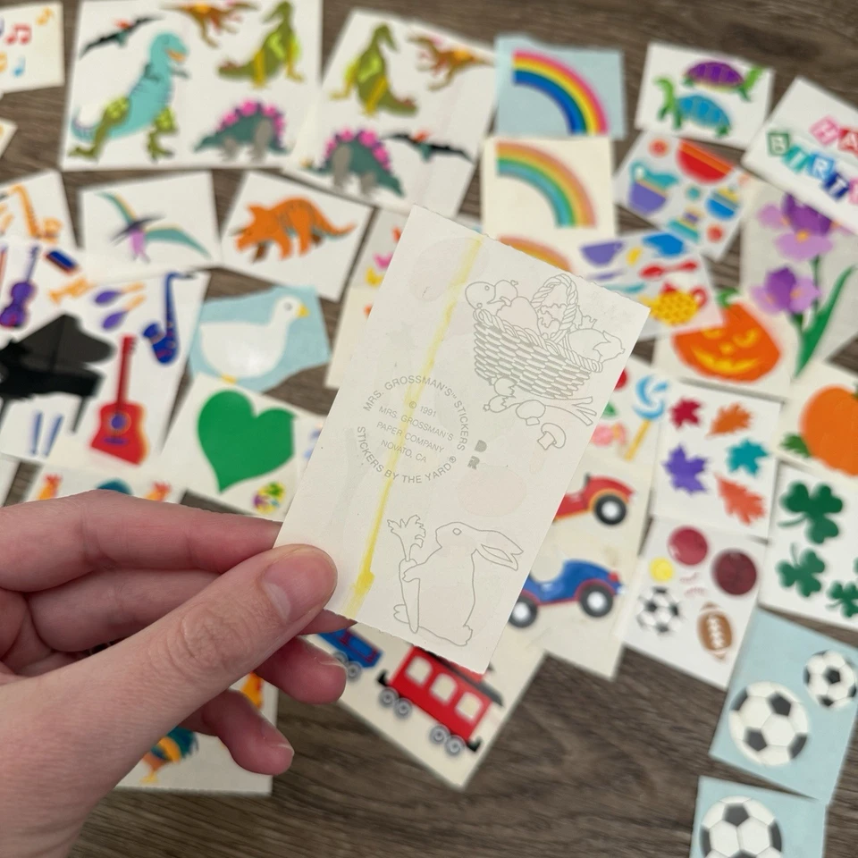 Lote de pegatinas vintage de la señora Grossmans años 80 90 diario basura álbum de recortes Foto 2 de 2