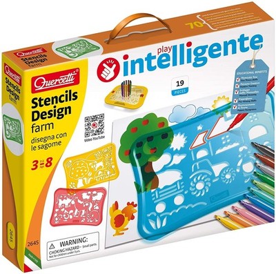 Quercetti Q2645 (Quercetti-2645 Stencils Design Farm Ideal Education (US IMPORT)