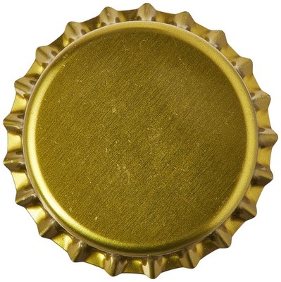144 Oxygen Absorbing Beer Bottle Caps, 26mm US Standard Size Pry Off Goild