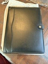 Leather Portfolio, Leather Binder with Pen, Leather Portfolio for Men and Wom...