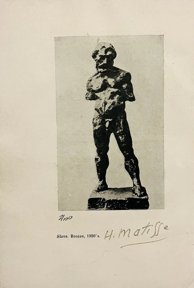 HENRI MATISSE IMPRESIÓN ORIGINAL FIRMADA, CERTIFICADO DE AUTENTICIDAD Y TASACIÓN POR $3,500 USD. Foto 2 de 4