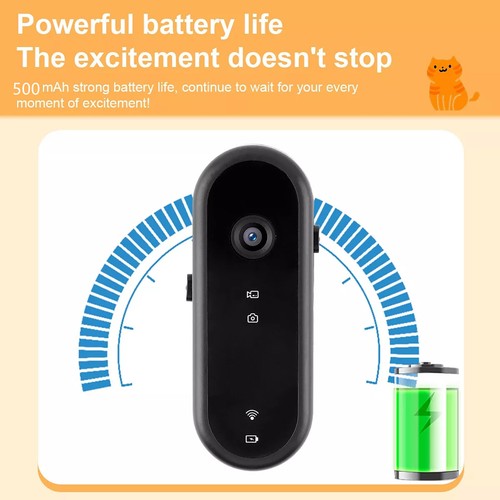 1Set Wireless Pet Dog Cat Collar Camera Recorder Cam Monitor Mini Sports Camera - Picture 18 of 18