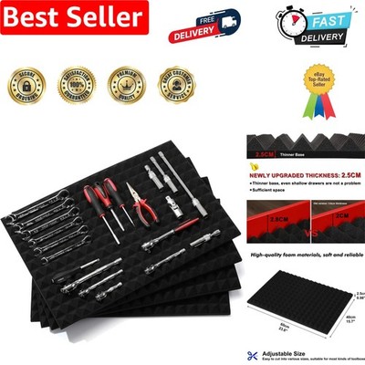 4 Stück Profi Werkzeugkasten Liner, Fallmatte Universal Werkzeug Schublade Liner, Rutschfest...