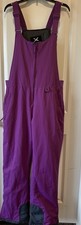 ARCTIX Women's Insulated Purple Snow Bib Pants Sz Lrg Inseam 33 Waterproof Ski