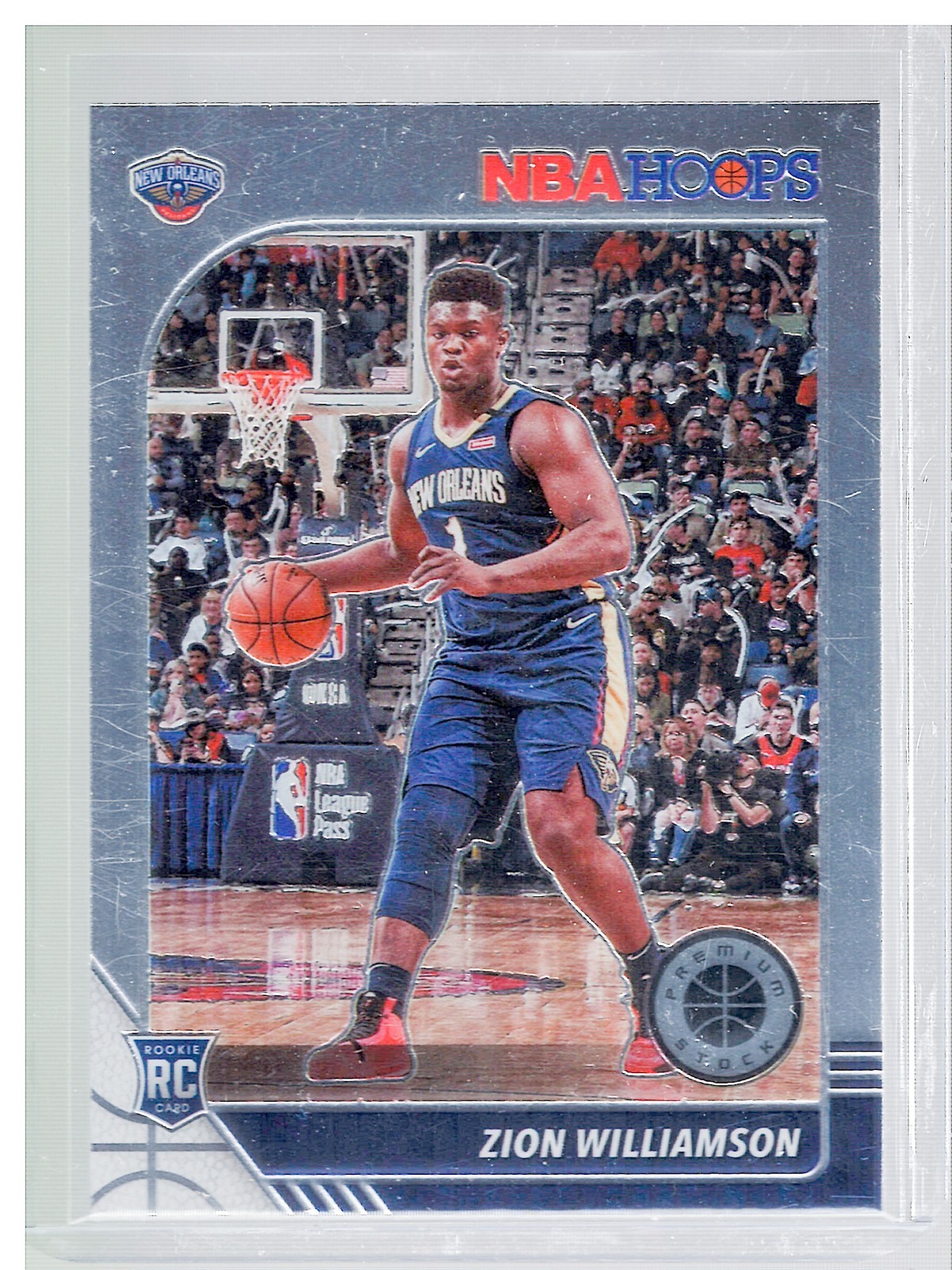 2019-20 Panini Zion Williamson NBA Hoops Rookie Pelicans #258