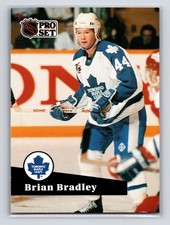 1991-92 Pro Set - Brian Bradley #489 Toronto Maple Leafs Hockey Card