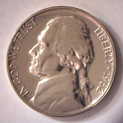 1962 5C Proof Jefferson Nickel **Free Shipping** | eBay