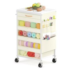Yarn Storage Organizer Cart with Drawers, Yarn Holder Mobile Knitting Crochet...