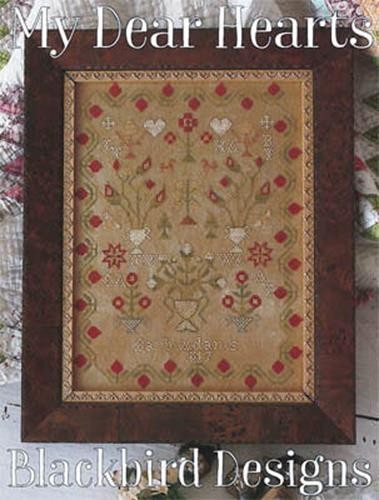 My Dear Hearts by Blackbird cross stitch pattern - Picture 1 of 1