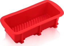 Pack of 2. Silicone Bread and Loaf Pans, Non-Stick loaf Pans - Flexible Silicone