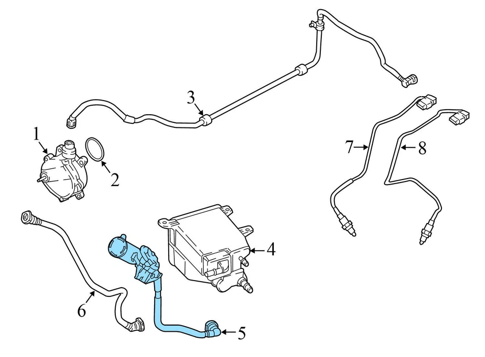 BMW ALPINA B7 2017-2019 - Bomba de detección de fugas/línea de ventilación LDP 7356537 Foto 3 de 4