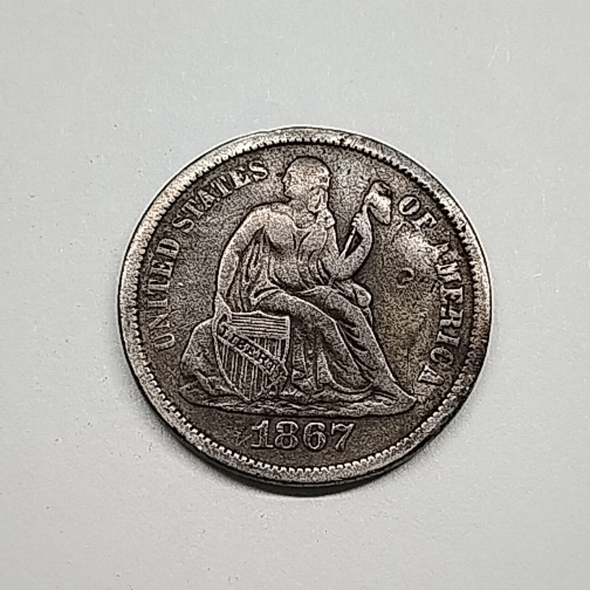 1867 Year Seated Liberty Dimes (1837-1891) for sale | eBay