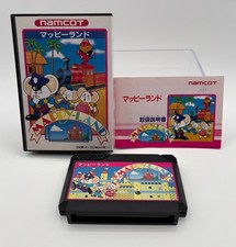 MAPPY LAND Japan Famicom with Box  Manual US Seller FC0516