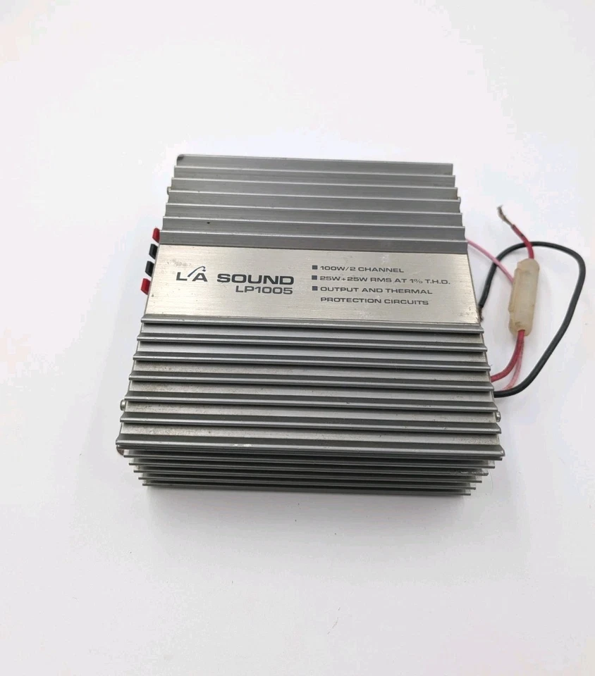 Amplificador de audio para automóvil LA Sound LP1005 de colección 2 canales/100 W 25 W RMS - ¡Sin probar! Foto 2 de 4