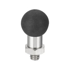 0.67" Ball Mount Base Ball Adapters with 1/4" Threaded Bolt Silver
