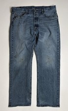 VTG Levi  s 501 Button Fly Blue Denim Jeans Size 36 x 29
