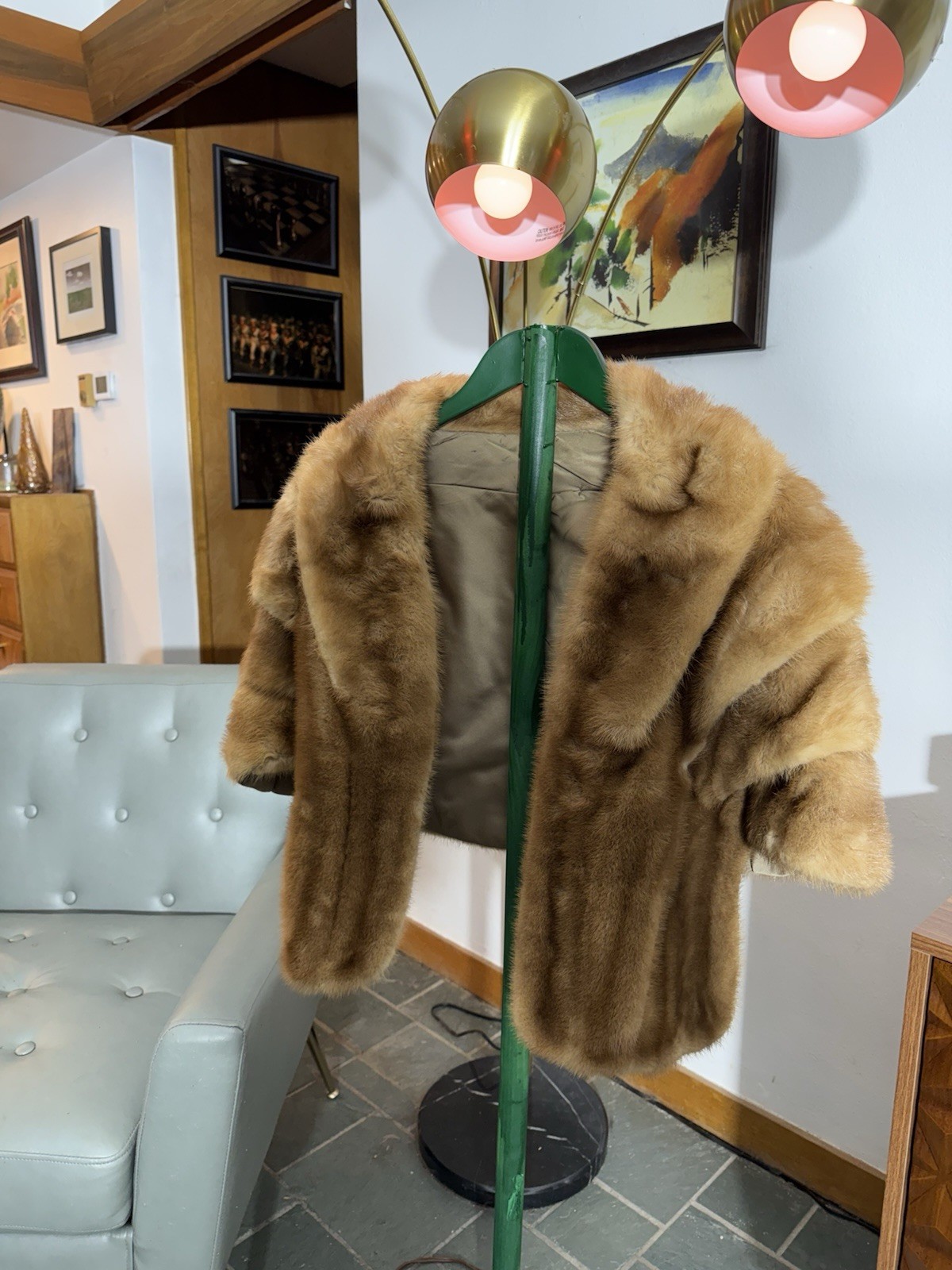 WOW!! 1940’s Vintage Mink Stole Custom Made Small… - image 1