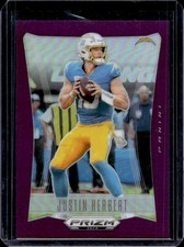 2024 Panini Prizm Deca Justin Herbert Purple #/99 Chargers