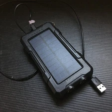 Msnteta Solar Power Bank S1008D 20000mAh Portable Charger w/LED Light