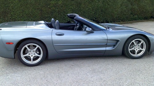 2004 CHEVROLET CORVETTE C5 CONVERTIBLE MANUAL LOW MILES METALLIC GREY BLACK INT - Picture 8 of 22