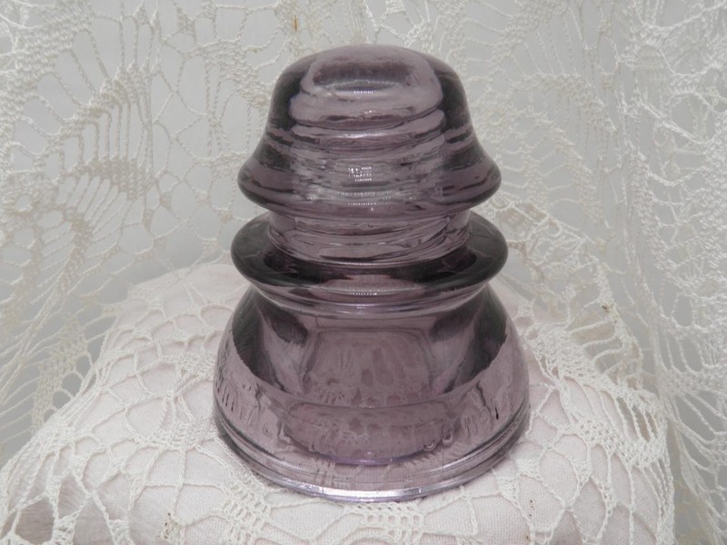 PURPLE WHITALL TATUM GLASS INSULATOR