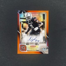2025 Bowman Chrome U Nyck Harbor Prospect 1st Auto Orange Refractor # /25
