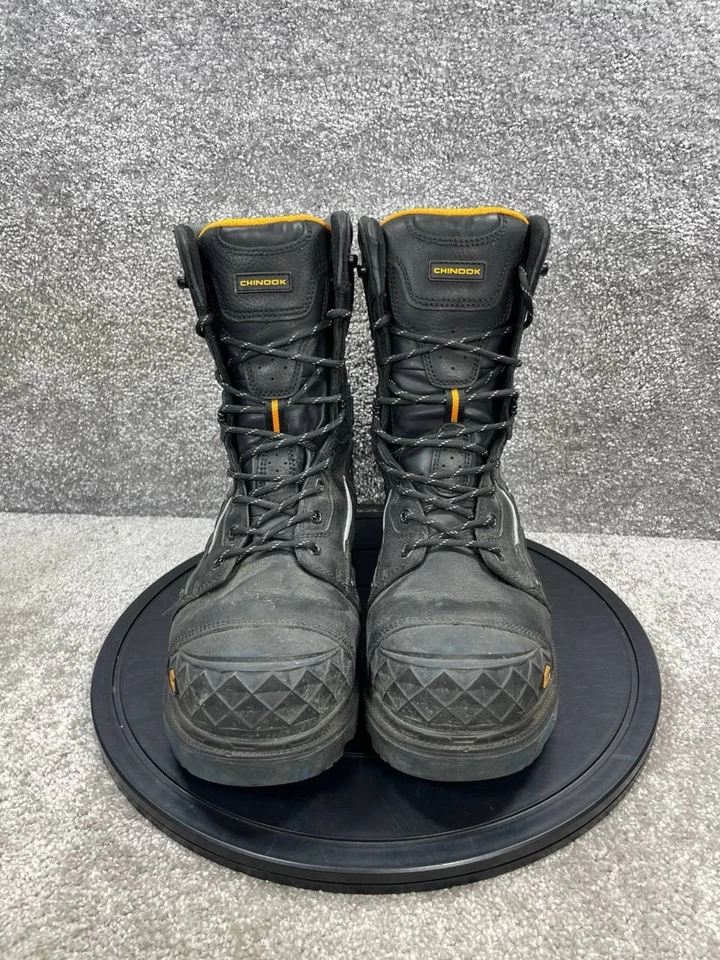 Botas Chinook Para Hombre Talla 14 Puntera Compuesta Escorpión Trabajo Cuero Negro Impermeables Foto 4 de 4