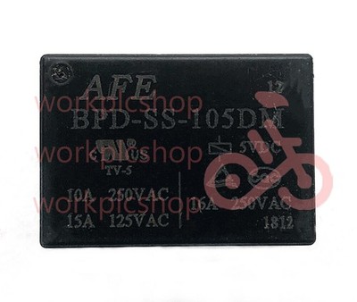 1Pc AFE BPD-SS-105DM 5VDC Power Relay 4Pins 10A 250VAC