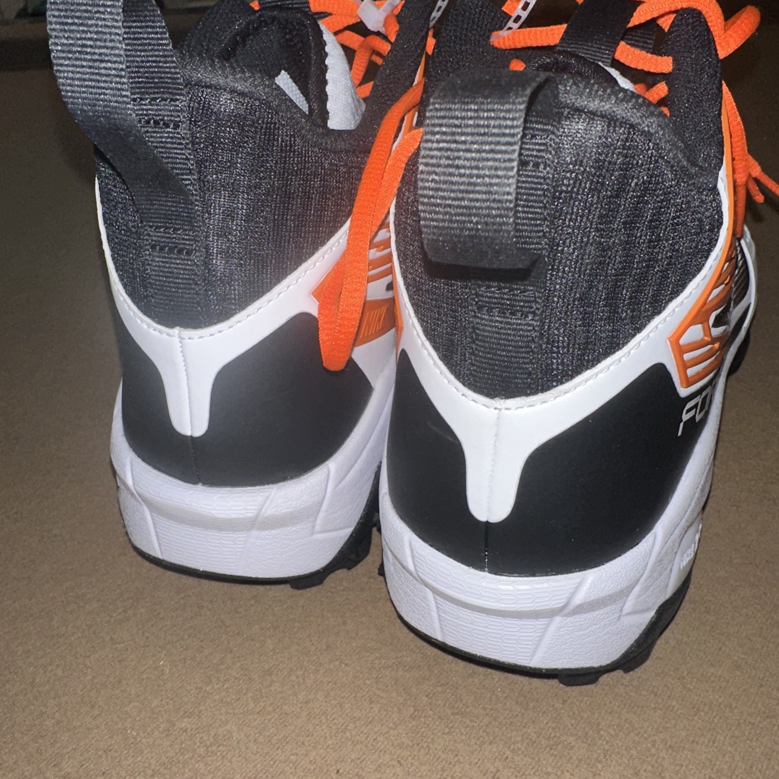 Nike Men's Force Savage Pro 3 Football - Size: 13- FJ8163 106 - White / Orange thumbnail 4